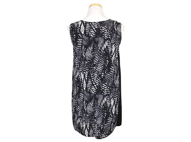 Maison Martin Margiela Vestido sin mangas estampado Negro - vista 3