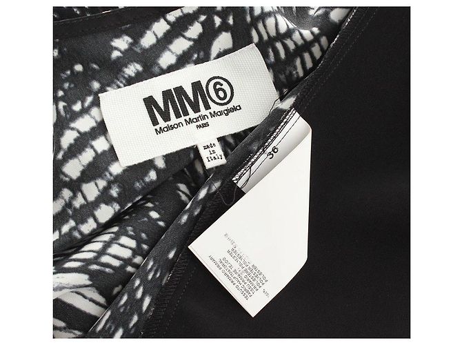 Maison Martin Margiela Vestido sin mangas estampado Negro - vista 4