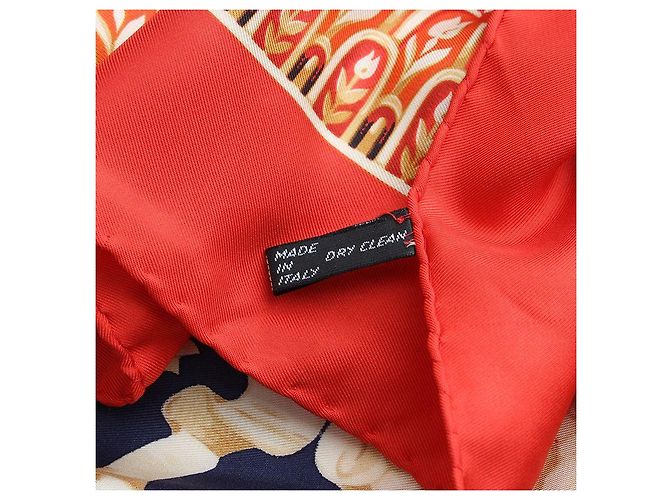 Céline Foulard in seta Mysologie Carré Blu - vista 4