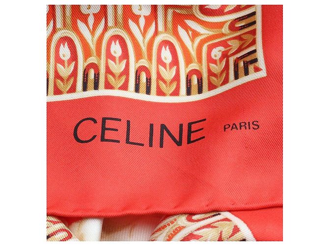 Céline Foulard in seta Mysologie Carré Blu - vista 5