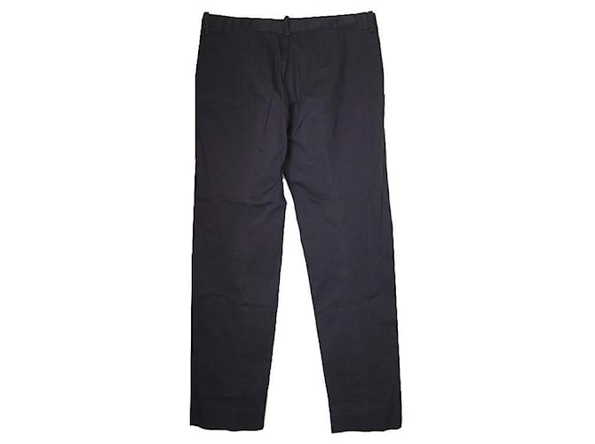 Dior Pantalones de algodón navy Christian Negro - vista 2