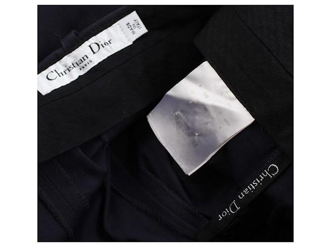 Dior Pantalones de algodón navy Christian Negro - vista 3