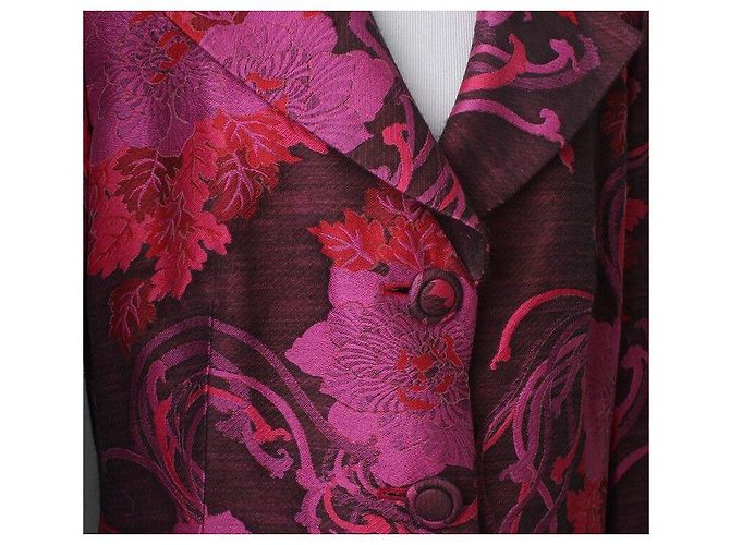 Fuchsia Wollmischung Mantel Armani Collezioni Größe S Mehrfarben - Ansicht 4