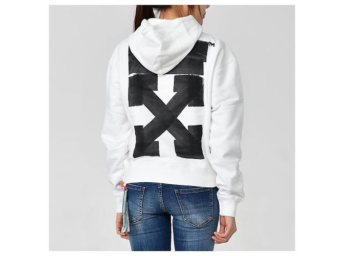 Off White Jumbo Marker Arrow Hoodie Weiß - Ansicht 6