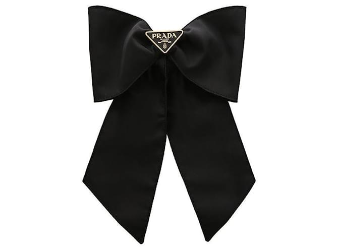 Bow Prada Fermaglio per capelli in RENylon con fiocco Nero - vista 2