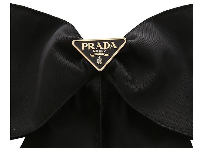 Bow Prada Fermaglio per capelli in RENylon con fiocco Nero - vista 4