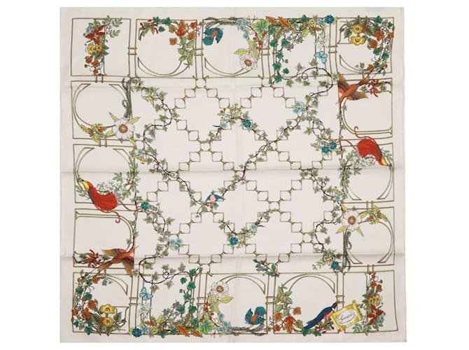 Gucci Sciarpa in twill di seta stampata Bianco - vista 5
