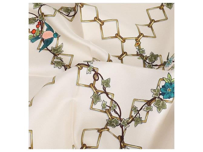 Gucci Sciarpa in twill di seta stampata Bianco - vista 6