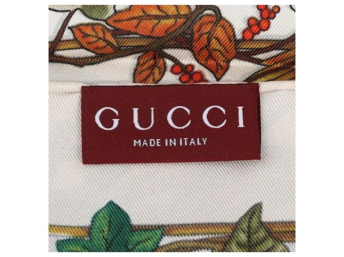 Gucci Sciarpa in twill di seta stampata Bianco - vista 8