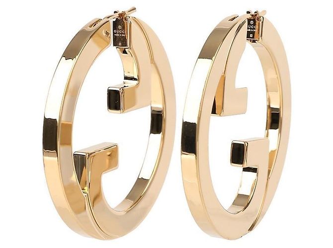 Gucci Pendientes de aro recortados Blondie: Dorado - vista 3