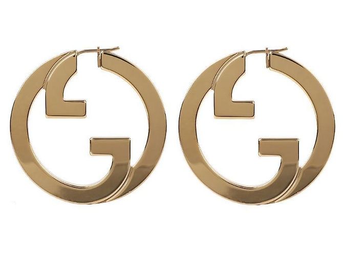 Gucci Pendientes de aro recortados Blondie: Dorado - vista 5