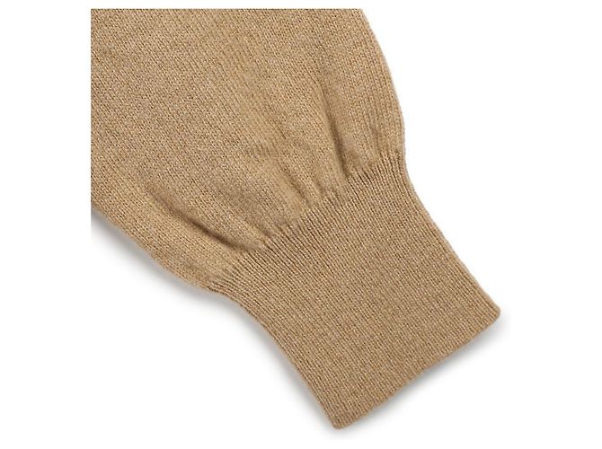 Comme Des Garcons Rundhals-Cardigan mit schwarzen Strassherzen Braun - Ansicht 6