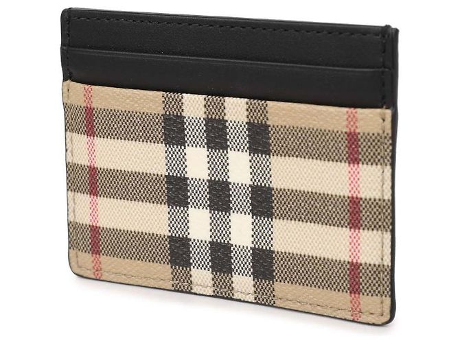 Burberry Check Card Case Brown - view 4