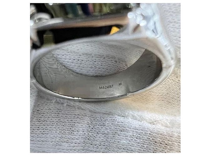Louis Vuitton Anello sigillare inciso con monogramma Argento - vista 4