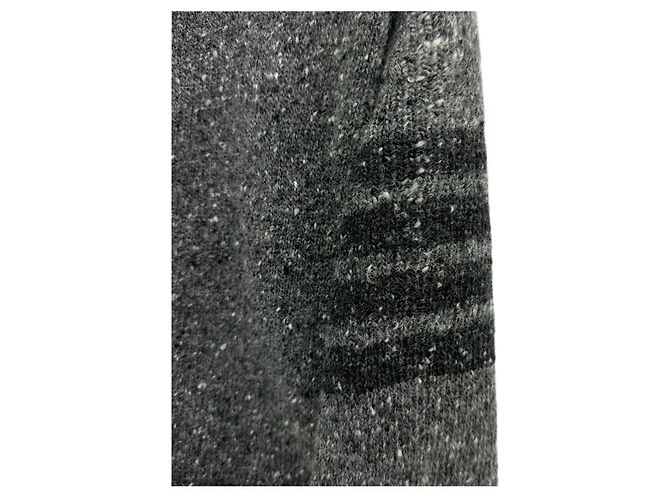 Thom Browne Mohair-Cardigan mit diagonalen Streifen Braun - Ansicht 3
