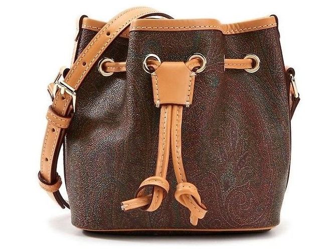 Etro Mini Bucket Bag Paisley Braun - Ansicht 2