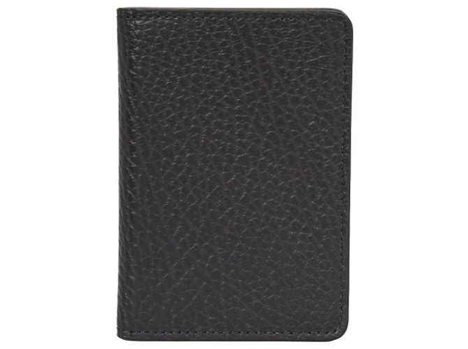 Maison Martin Margiela Portafoglio con pattina e cucitura nera Nero - vista 3