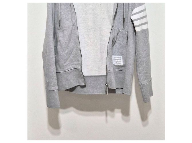 Thom Browne Classic Loopback Hooded Zip-Up - view 5