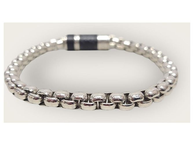 Louis Vuitton Eclipse Monogram Chain Bracelet Silvery - view 4