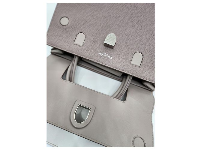 Borsa a tracolla piccola a pois Diorama con manico superiore Marrone - vista 17
