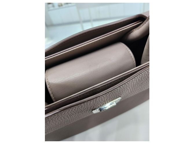 Borsa a tracolla piccola a pois Diorama con manico superiore Marrone - vista 18