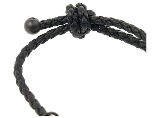 Bottega Veneta Bracciale in Nappa Intrecciato Nero - vista 5