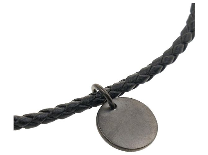 Bottega Veneta Bracciale in Nappa Intrecciato Nero - vista 7