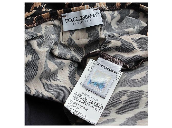 Dolce & Gabbana Top de Leopardo Dolce Gabbana Ropa Interior Castaño - vista 3