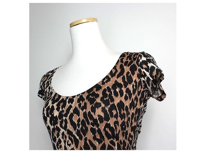 Dolce & Gabbana Top de Leopardo Dolce Gabbana Ropa Interior Castaño - vista 4