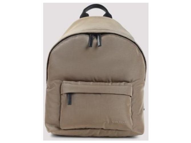 Givenchy Zaino Essenziale in Nylon Marrone - vista 4