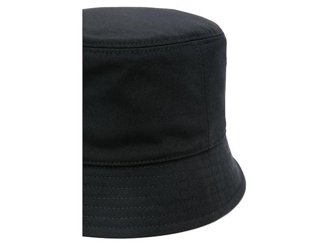 Moncler Cappello bucket in cotone Nero - vista 5