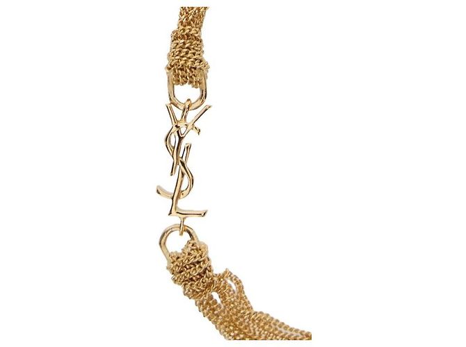 Saint Laurent Bracciale con nappine in metallo D'oro - vista 5