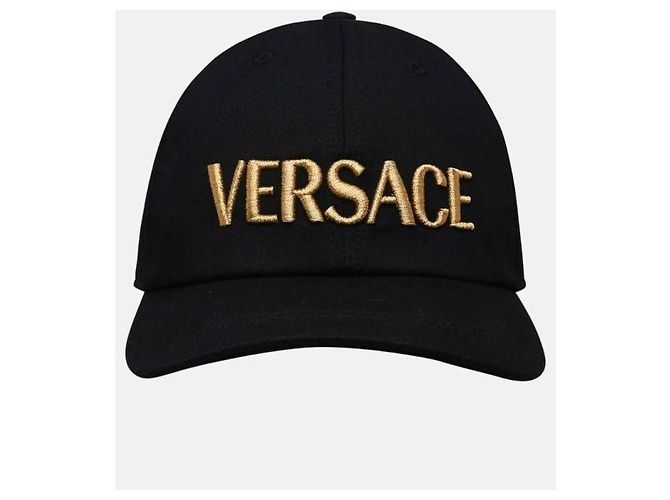 Versace Gorra de béisbol con logo bordado Negro - vista 4