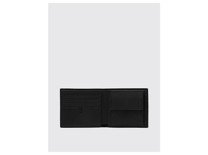 Burberry Embossed Check Bi-Fold Wallet Black - view 5