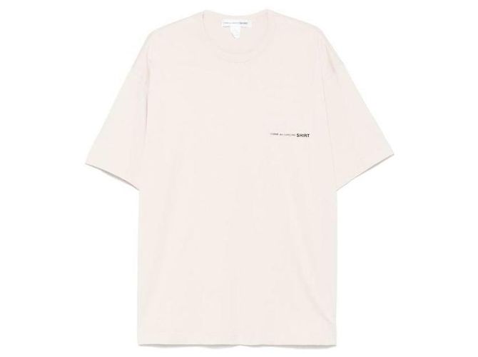 Comme Des Garcons Baumwoll-T-Shirt mit Logo-Schriftzug FO Braun - Ansicht 4