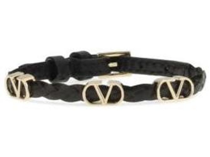 Valentino Bracciale con Logo di Firma Nero - vista 4