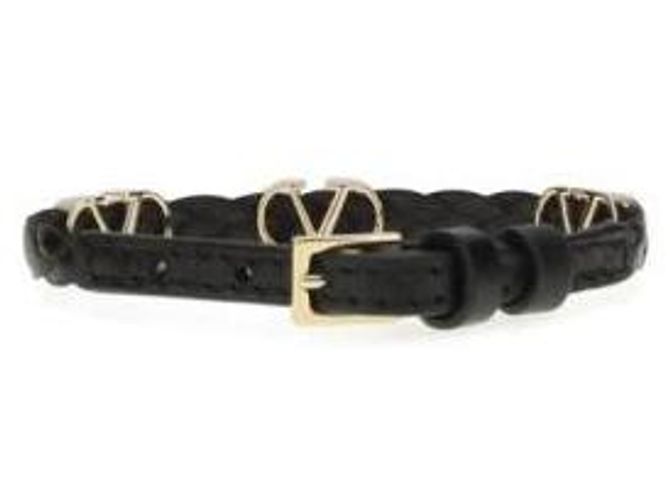 Valentino Bracciale con Logo di Firma Nero - vista 5