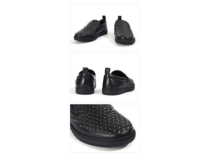 Versace Mocassini con borchie metalliche Nero - vista 4