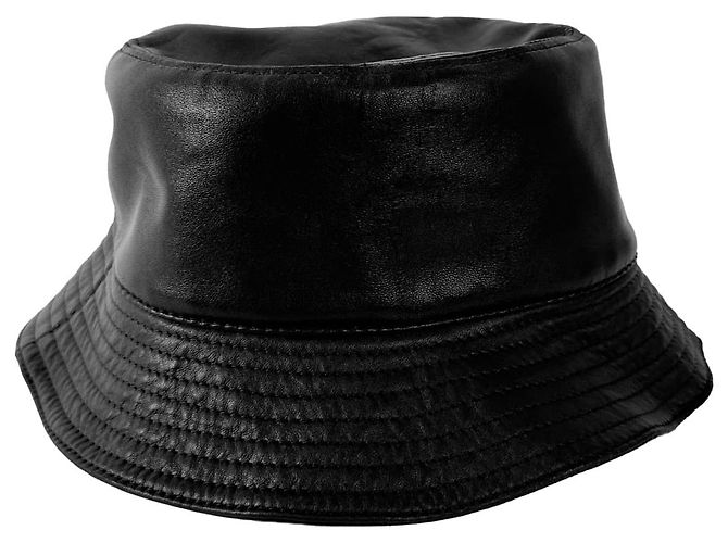 Loewe Fischer Bucket Hat aus Napa-Leder mit Anagramm-Logo-Patch Schwarz - Ansicht 3