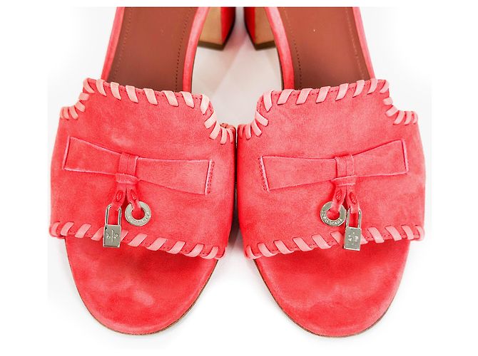 Loro Piana Mule in Suede Charmose per Donne - Estate Rosa - vista 10