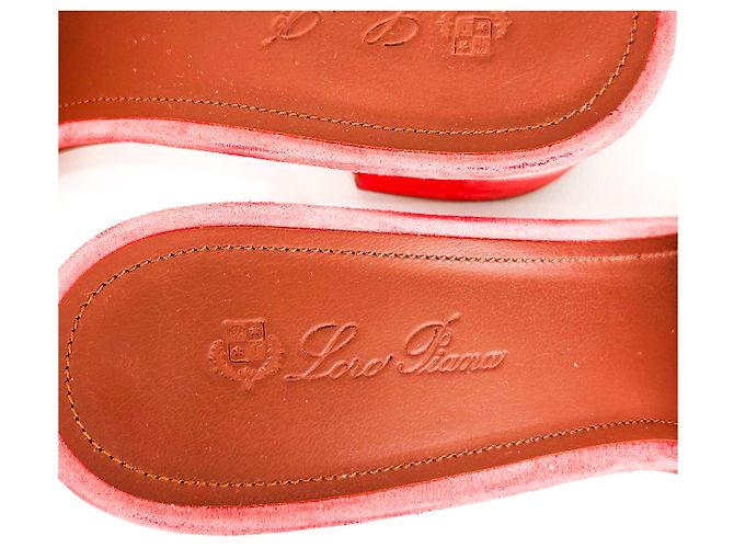 Loro Piana Mule in Suede Charmose per Donne - Estate Rosa - vista 11