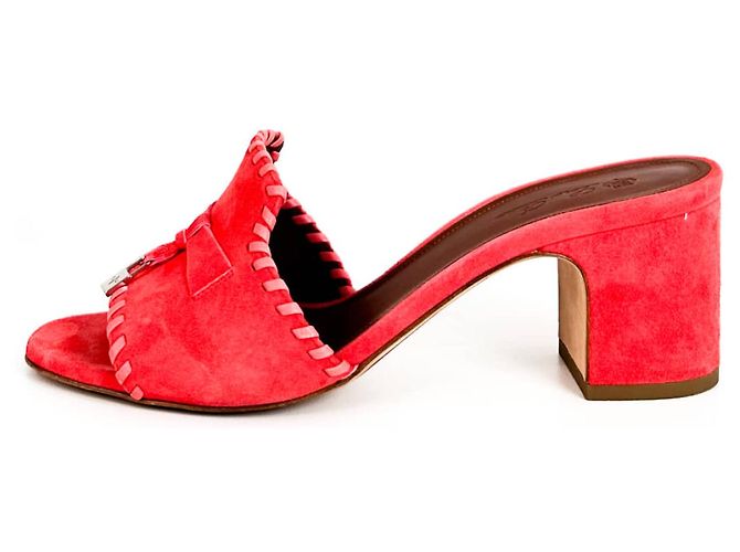 Loro Piana Mule in Suede Charmose per Donne - Estate Rosa - vista 2