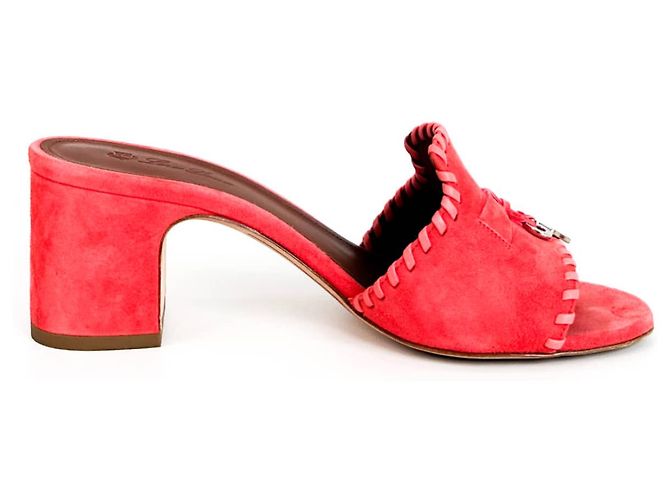Loro Piana Mule in Suede Charmose per Donne - Estate Rosa - vista 3