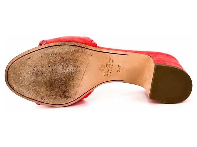 Loro Piana Mule in Suede Charmose per Donne - Estate Rosa - vista 9