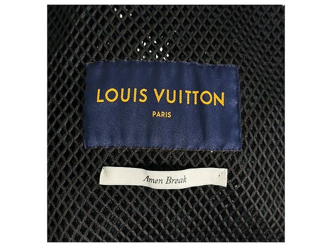 Louis Vuitton Giacca blouson con cappuccio in rete con monogramma sfumato per uomo Nero - vista 10