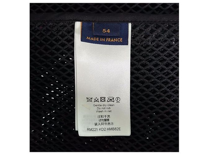 Louis Vuitton Giacca blouson con cappuccio in rete con monogramma sfumato per uomo Nero - vista 11