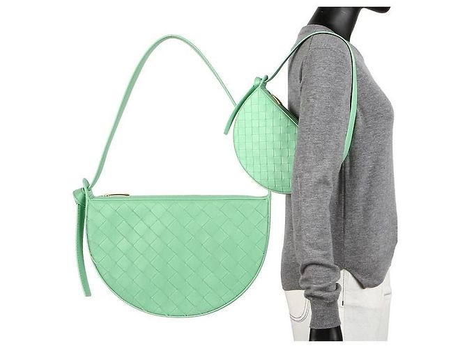 Bottega Veneta Mini borsa a spalla Sunrise Verde - vista 7