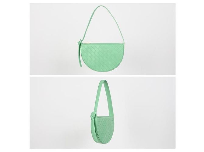 Bottega Veneta Mini borsa a spalla Sunrise Verde - vista 8