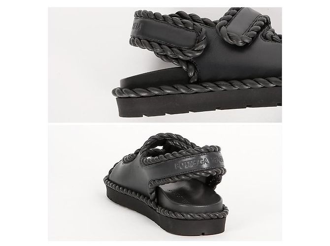 Bottega Veneta Sandali Slingback Piani Jack Nero - vista 6