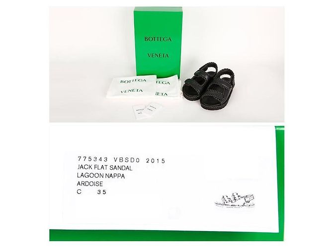 Bottega Veneta Sandali Slingback Piani Jack Nero - vista 7